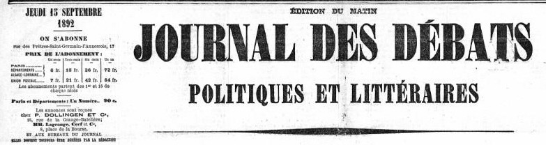 Journal des débats